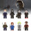 Horror 8pcs Halloween Character Crow Freddy Billy Assembling Building Blocks Toy 6