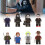 Horror 8pcs Halloween Character Crow Freddy Billy Assembling Building Blocks Toy 7