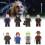 Horror 8pcs Halloween Character Crow Freddy Billy Assembling Building Blocks Toy 8
