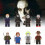 Horror 8pcs Halloween Character Crow Freddy Billy Assembling Building Blocks Toy 9