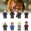 Horror 8pcs Halloween Character Crow Freddy Billy Assembling Building Blocks Toy 2