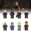 Horror 8pcs Halloween Character Crow Freddy Billy Assembling Building Blocks Toy 3