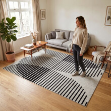 (200 X 290 cm, Jett) Luxury Printed Rugs Large Runner Rug & Door Mats