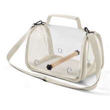 Folding Bird Travel Cage Backpack – Panoramic Breathable Carrier with Perch