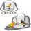 Folding Bird Travel Cage Backpack – Panoramic Breathable Carrier with Perch 6
