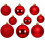 60 Red Baubles Shatterproof Christmas 7