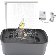 Automatic Bird Bath – Electric Shower Fountain with Water Pump for Cage Birds