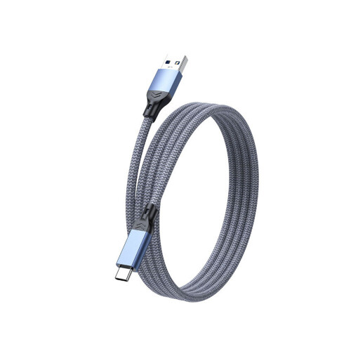 USB 3.2 Type-C Cable: 10Gbps High-Speed Data & 60W Fast Charging Blue + Grey 3 m 2