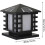 Traditional Stainless Steel Solar Column Spotlight Square Wall Mounted Post Lamp 4