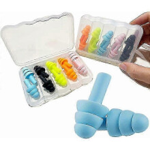 Bouchons d'oreilles Silent Sleep (10 paires) - Réduction du bruit - Étanche - Protection auditive pour la natation
