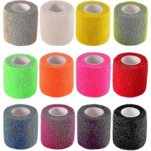 12 stycken självhäftande elastiska handledsbandage, perfekta för sport.