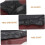 1 Set Sizzling Steak Griddle Nonstick Coated Cast Iron Teppanyaki Black 5