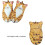 480F Creative Cat's Claw Mitts 1 Pair Thick Cotton Lining Anti-scald Kitchen Potholders 2