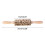Cookie Pastry Dough Flour Roller Solid Wood Engraved Spring Pattern Flower Leaf Embossed 3