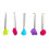 5Pcs Mini Silicone Kitchen Baking Tongs Clips for Food Use Assorted 1