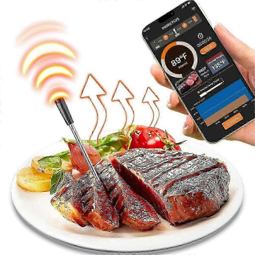 Smart Wireless Bluetooth-Compatible Meat Thermometer for Barbecue Smoke SYCHTV 1