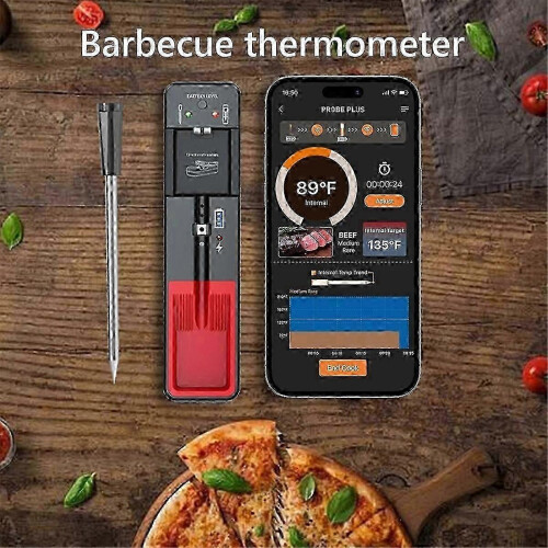 Smart Wireless Bluetooth-Compatible Meat Thermometer for Barbecue Smoke SYCHTV 2