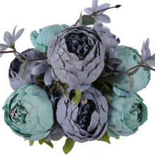 Luyue Gs Pivoines en soie artificielles Bouquet de pivoines pour la maison, mariage, rat