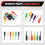 6-Color 12-Piece Test Probe Hook  IC Test Hook Suitable for Multimeter SMT SMD Wire Kit 7