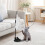 Suction Cup Interactive Cat Toy – Feather Wand with Bell, Self-Standing Base 3