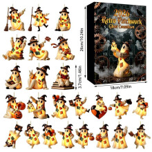 (Patch Ghost 10)Halloween Ghost Blind Box Calendar Countdown For Home Party Decor Family Interaction