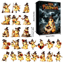 (Patch Ghost 12)Halloween Fantôme Blind Box Calendrier Compte à rebours pour Maison Fête Décoration Famille Interaction