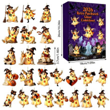 (Patch Ghost 7)Halloween Fantôme Blind Box Calendrier Compte à rebours pour Maison Fête Décoration Famille Interaction