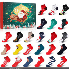 (Short)Chaussettes de Noël boîte aveugle compte à rebours jouets pour enfants fête faveurs cadeaux et jeu sensoriel