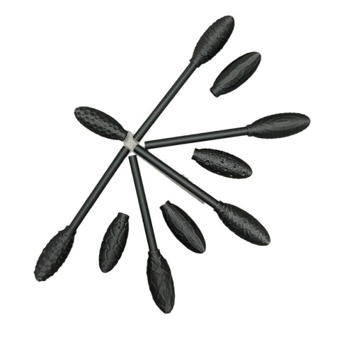 Art Project Texture Tool Set, 5 Piece Oval Pattern Roller Kit, DIY Crafts Model Sticks 10PCS