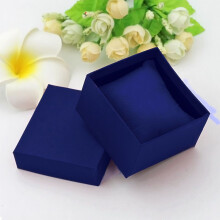 (Blue)Scatola per orologi moda portagioie espositore organizer regalo custodia avvolgitore