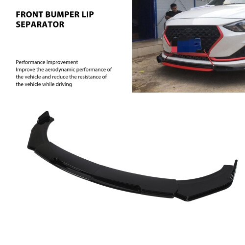 Kfz Stoßstangenspoiler 150cm 6er Schwarz ABS