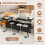 Mesa de centro elevable ajustable con almacenamiento oculto, color negro 5