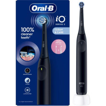 Cepillo de dientes eléctrico - ORAL-B - iO2 Negro Noche - 3 niveles - Sensor de presión - Batería de larga duración