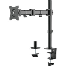 Supporto per schermo nero - DELTACO - ARM-0303-B - VESA 75 x 75 a 100 x 100 mm - 13"-27" - Carico massimo 10 kg