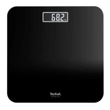 Balance de salle de bain électronique - TEFAL - PP1800V0 - Capacité 150 kg - Noire - Verre et plastique