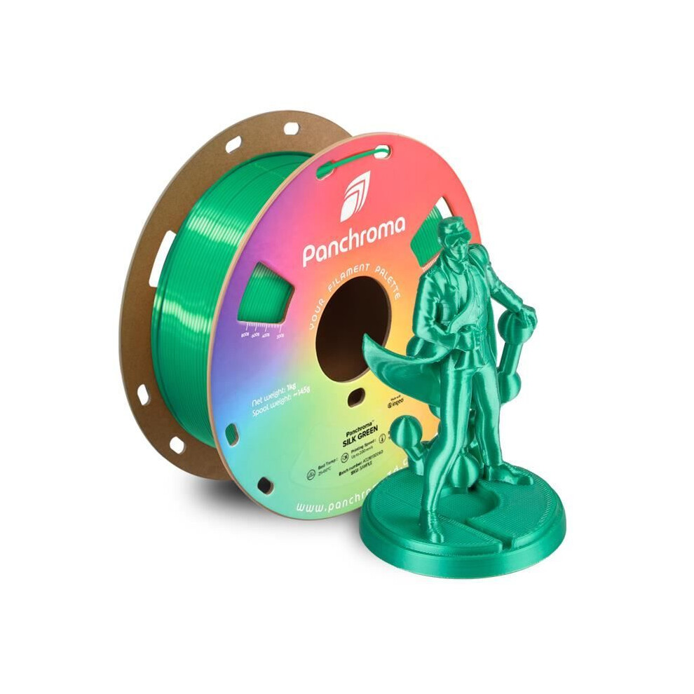 Polymaker PLA Filament Panchroma Silk Grün 1,75 mm 1 kg 3D Drucker - Bild 6