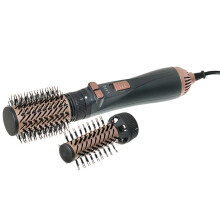 "Modelador de Cabelo/Secador Rotativo LAFE, 2 velocidades, 3 níveis de calor, ionização, 1200W, Estilo Sleek and Shine"