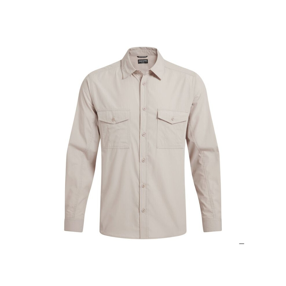Craghoppers Men's Kiwi Ii Long Sleeved Shirt - Beige Large - Image 4