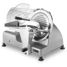 CATLER FS 9010 elektrische Aufschnittmaschine - Trocken-Schinken - Hartkäse - Klinge 195/220 mm - Robuster Metallkörper