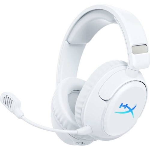 HyperX Cuffie da gaming wireless - HYPERX - Cloud Flight 2 - Bianco - 100h di autonomia - 2,4 GHz e Bluetooth 5.3