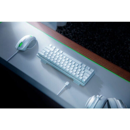 Razer Clavier de jeu compact blanc - RAZER - Razer Huntsman Mini - Format 60% - Interrupteurs rouges Razer - Optomécanique 2