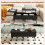 Mesa de centro elevable ajustable con almacenamiento oculto, color negro 3