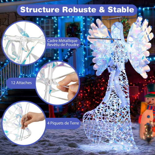 LED-Weihnachtsengel, 1,58 m, 250 LEDs, Weiß 1