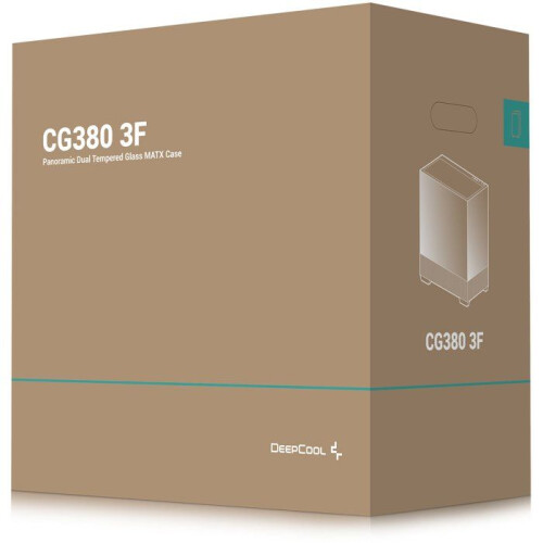 PC-behuizing - DEEPCOOL - CG380 3F - Mid-toren - Micro-ATX - 3 ARGB-ventilatoren inbegrepen 2