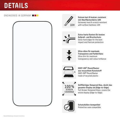 Cristal templado premium - DISPLEX - Para iPhone 17 Pro/18 Pro 2