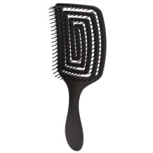 2X Black+Rose Red Hairbrush Hair Scalp Massage Comb Wet Dry Curly Detangle Hair Brush Salon Hairdressing Styling Tools