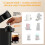 Coperchio Riutilizzabile In Acciaio Inox per Capsule di Caffè, Compatibile con Macchine per   Tuoline, Include Pressino - 80 Ml 4