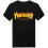 (BLACK,S)Unisex Mens Womens Short Sleeve Tshirt Thrasher Tops Crew Neck Tee Pullover 1