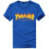 (BLACK,S)Unisex Mens Womens Short Sleeve Tshirt Thrasher Tops Crew Neck Tee Pullover 10