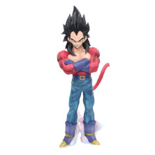 Dragon Ball GT Vegeta Figure 28CM PVC Anime Statue Super Saiyan Prince Model Toy Collectible Multicolor